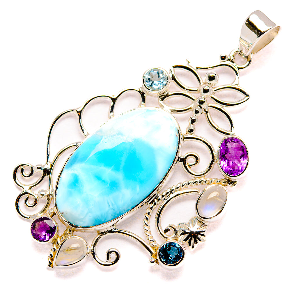 Larimar Pendants handcrafted by Anasilvercos - PD34987 - Photo 2