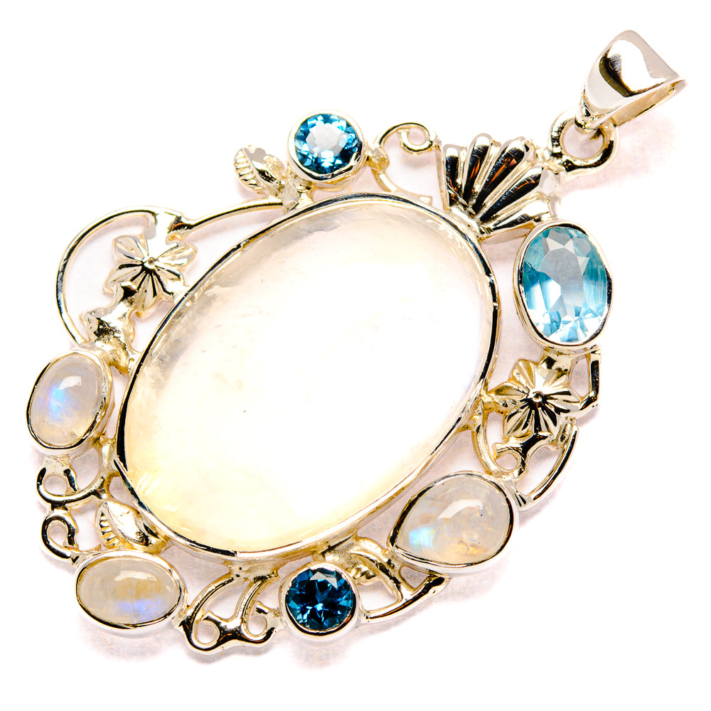 Rainbow Moonstone Pendants handcrafted by Anasilvercos - PD34992 - Photo 2