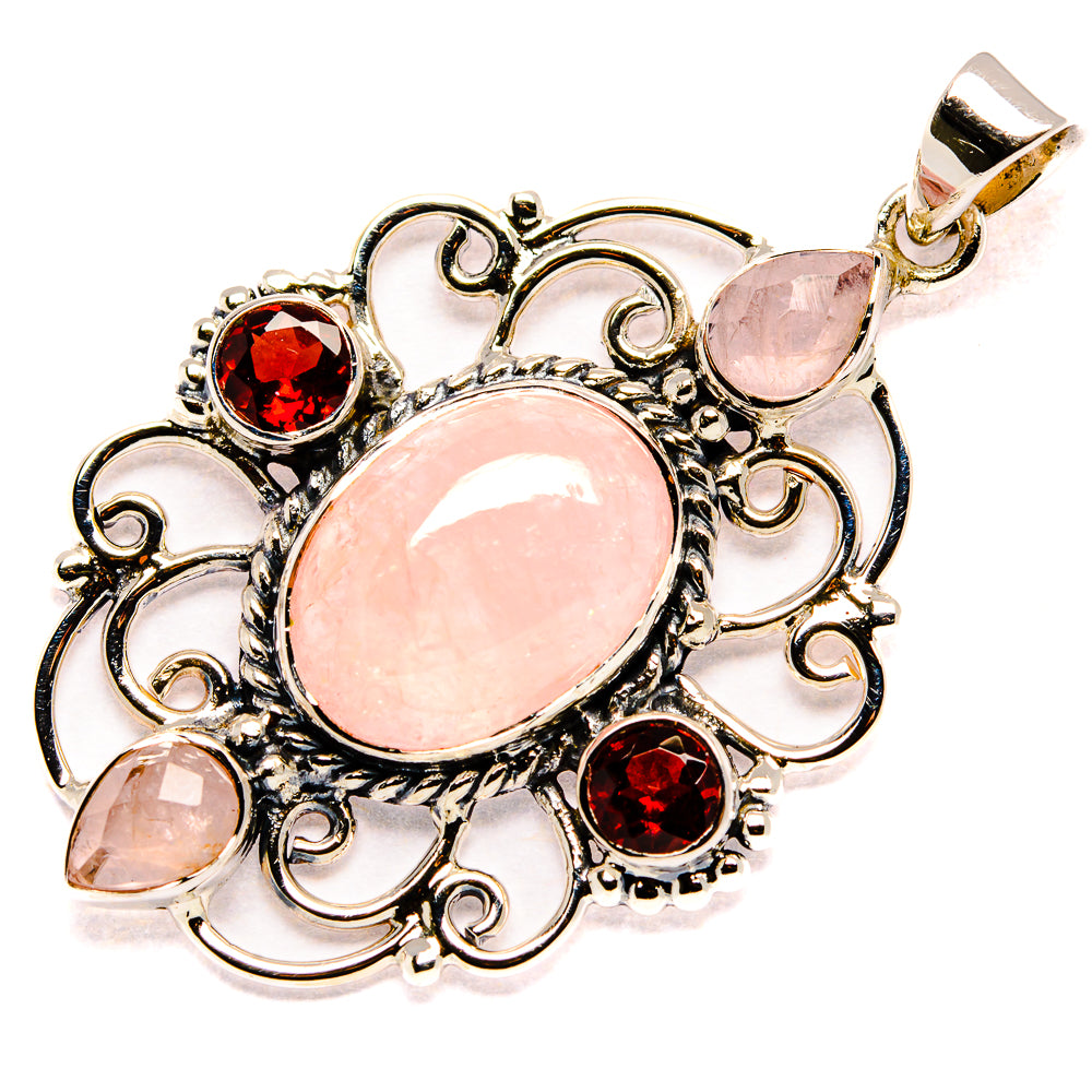 Morganite Pendants handcrafted by Anasilvercos - PD34996 - Photo 2