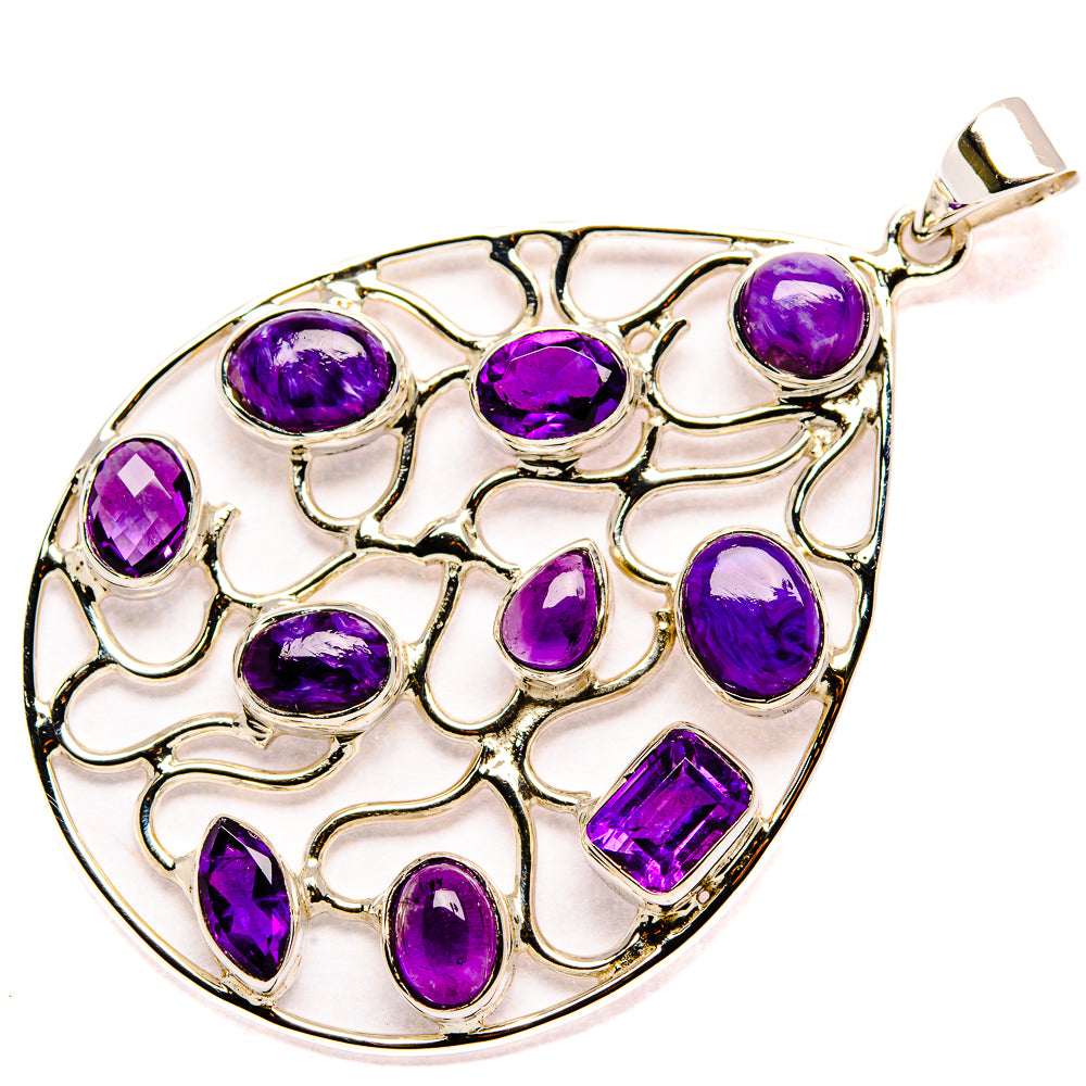 Charoite Pendants handcrafted by Anasilvercos - PD34998 - Photo 2