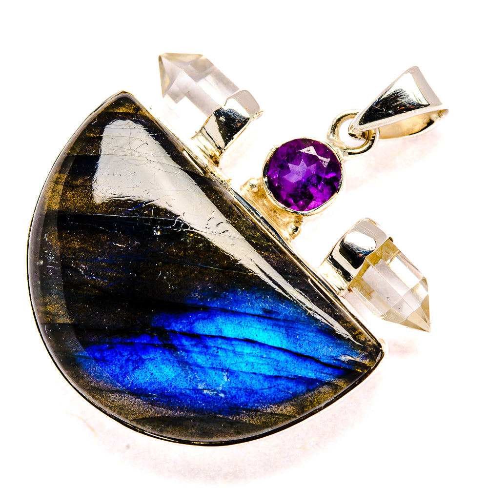 Labradorite Pendants handcrafted by Anasilvercos - PD35004 - Photo 2