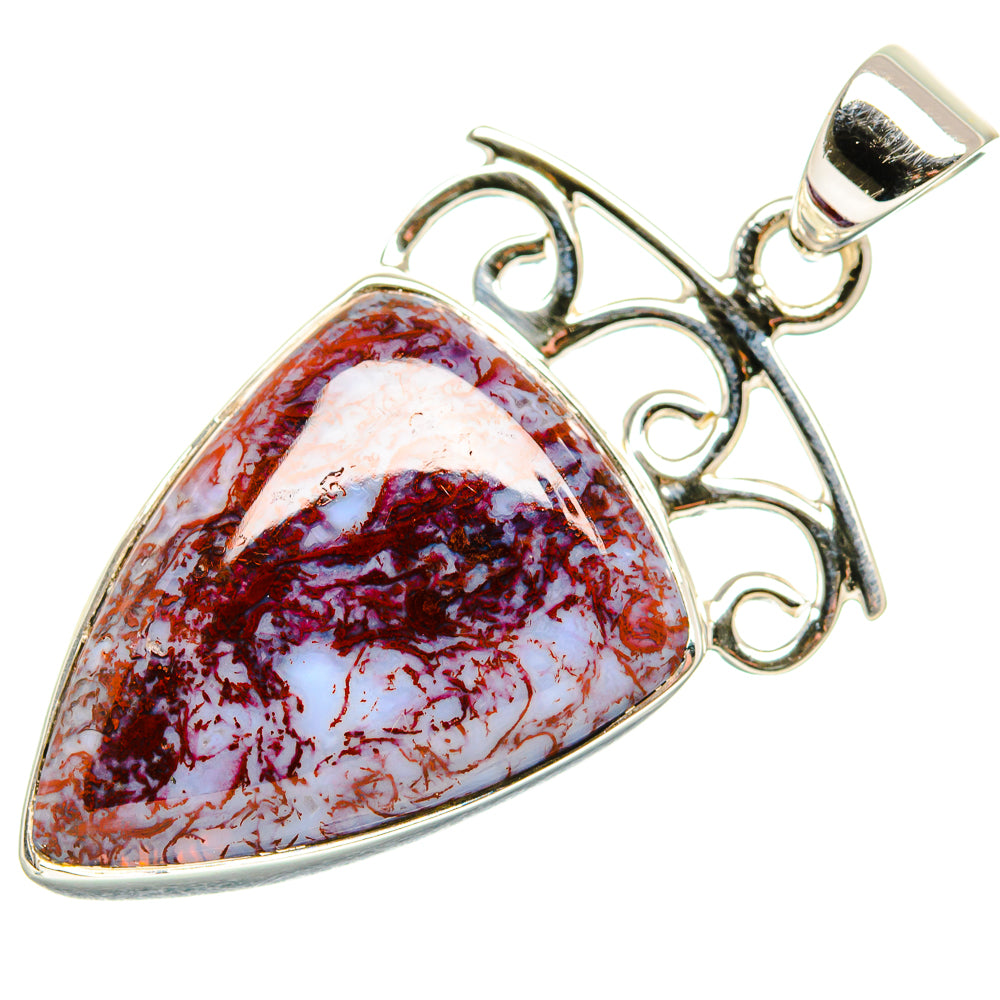 Indonesian Plume Agate Pendants handcrafted by Anasilvercos - PD35036 - Photo 2