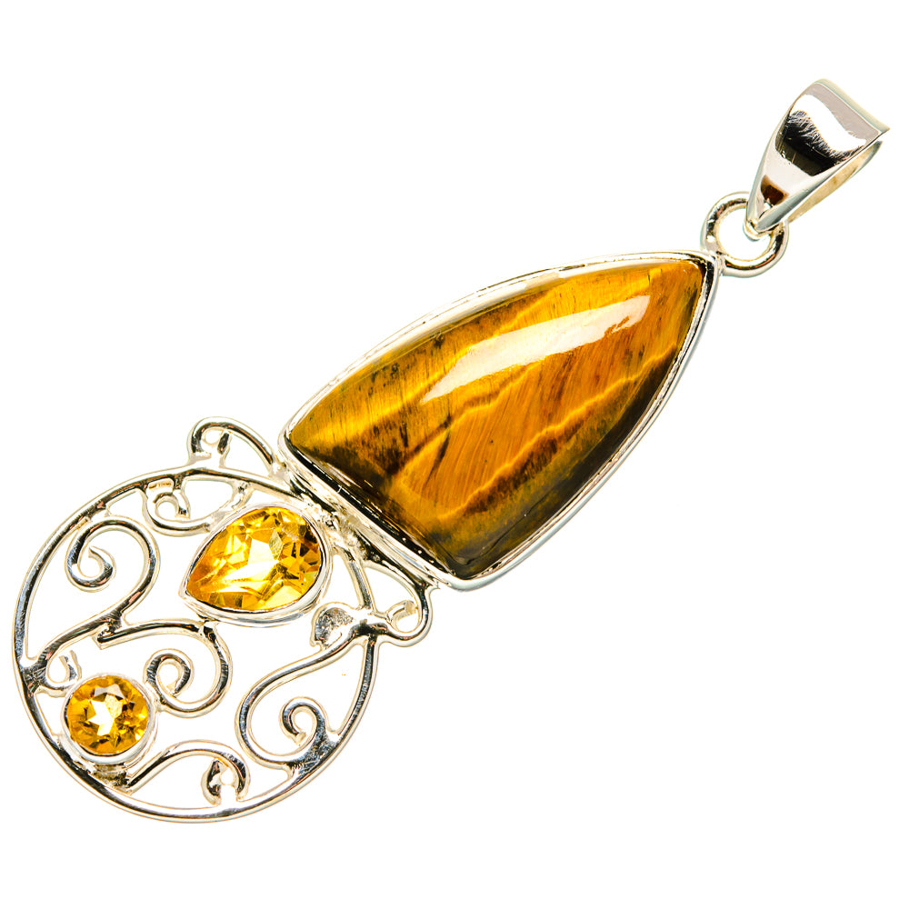 Tiger Eye Pendants handcrafted by Anasilvercos - PD35042 - Photo 2