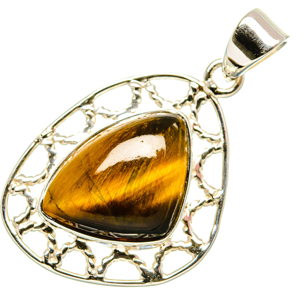 Tiger Eye Pendants handcrafted by Anasilvercos - PD35044 - Photo 2