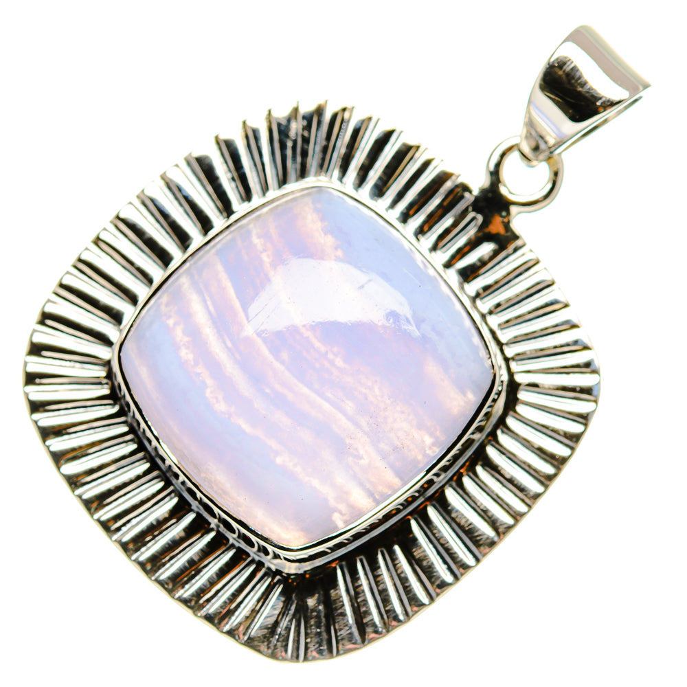 Blue Lace Agate Pendants handcrafted by Anasilvercos - PD35045 - Photo 2