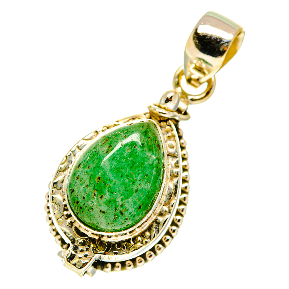 Green Aventurine Pendants handcrafted by Anasilvercos - PD3505