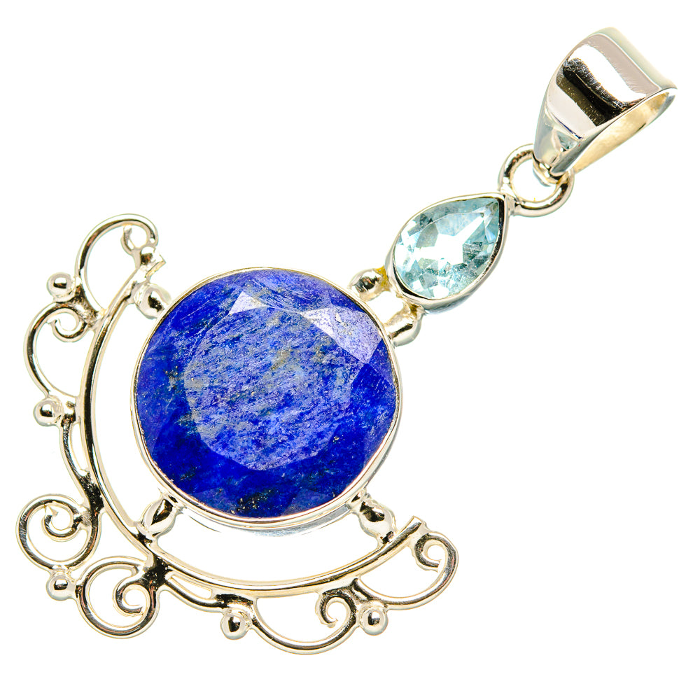 Lapis Lazuli Pendants handcrafted by Anasilvercos - PD35058 - Photo 2
