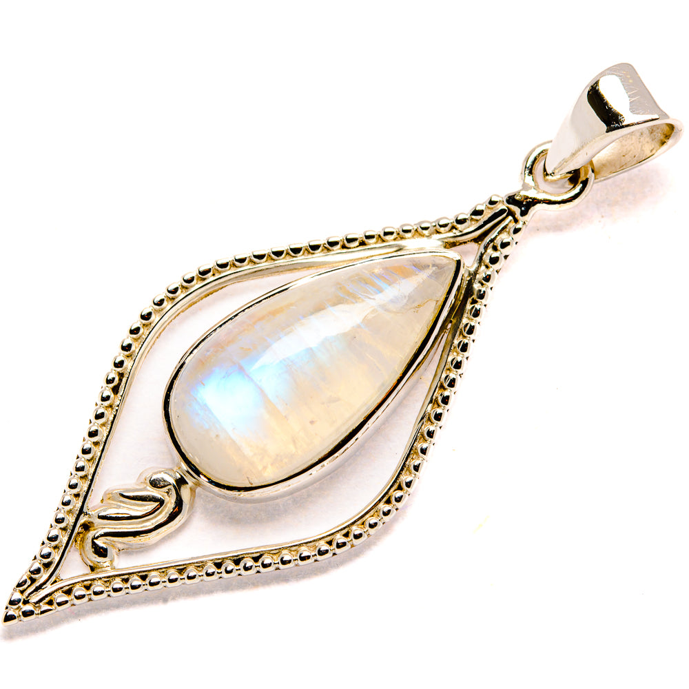 Rainbow Moonstone Pendants handcrafted by Anasilvercos - PD35067 - Photo 2