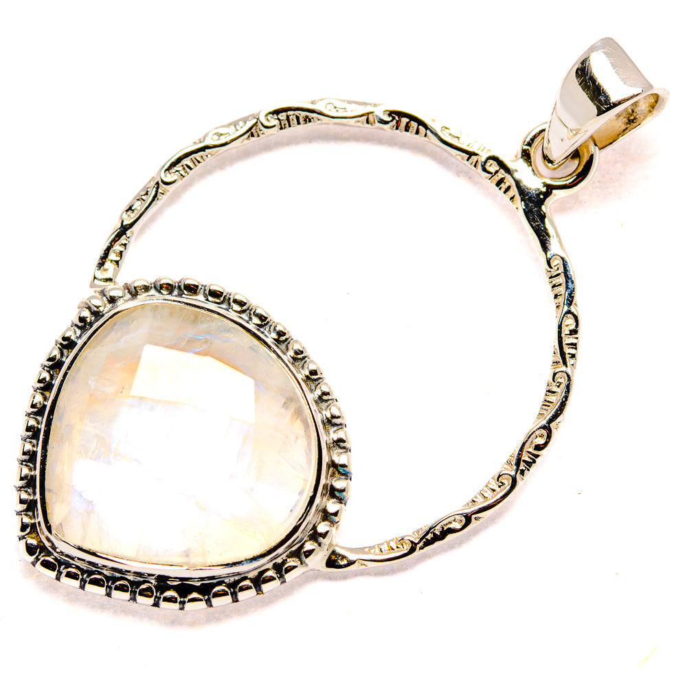 Rainbow Moonstone Pendants handcrafted by Anasilvercos - PD35078 - Photo 2