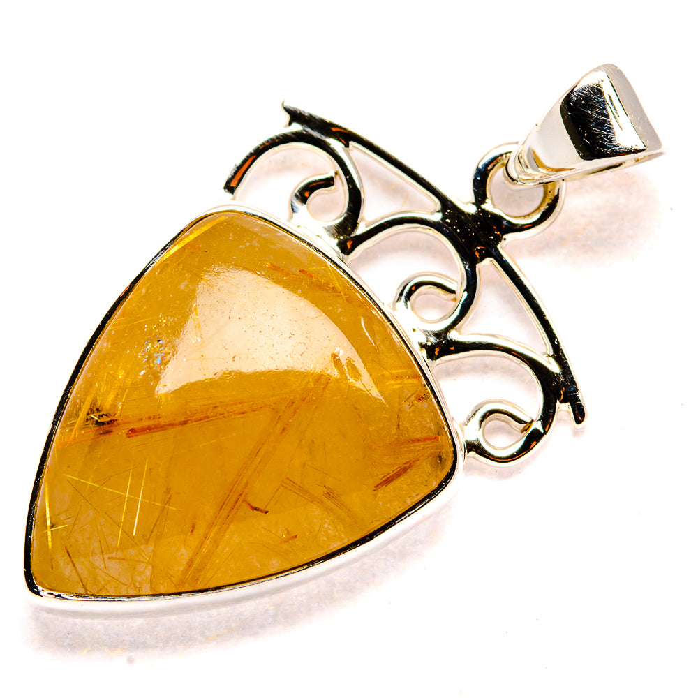 Rutilated Quartz Pendants handcrafted by Anasilvercos - PD35081 - Photo 2