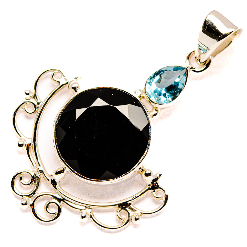 Black Onyx Pendants handcrafted by Anasilvercos - PD35085 - Photo 2