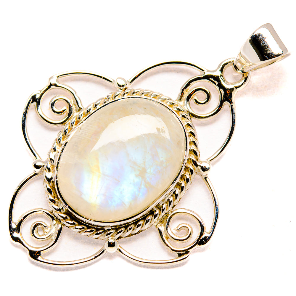 Rainbow Moonstone Pendants handcrafted by Anasilvercos - PD35091 - Photo 2
