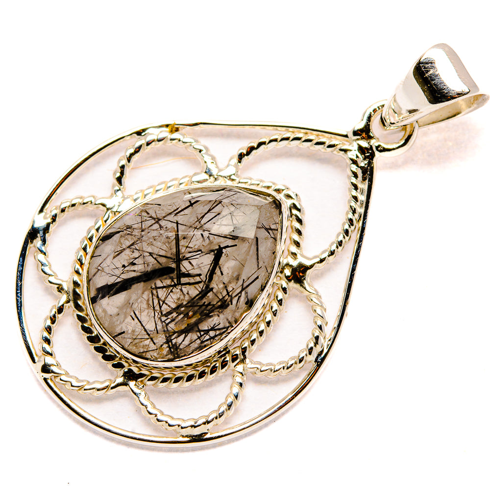 Tourmalinated Quartz Pendants handcrafted by Anasilvercos - PD35096 - Photo 2