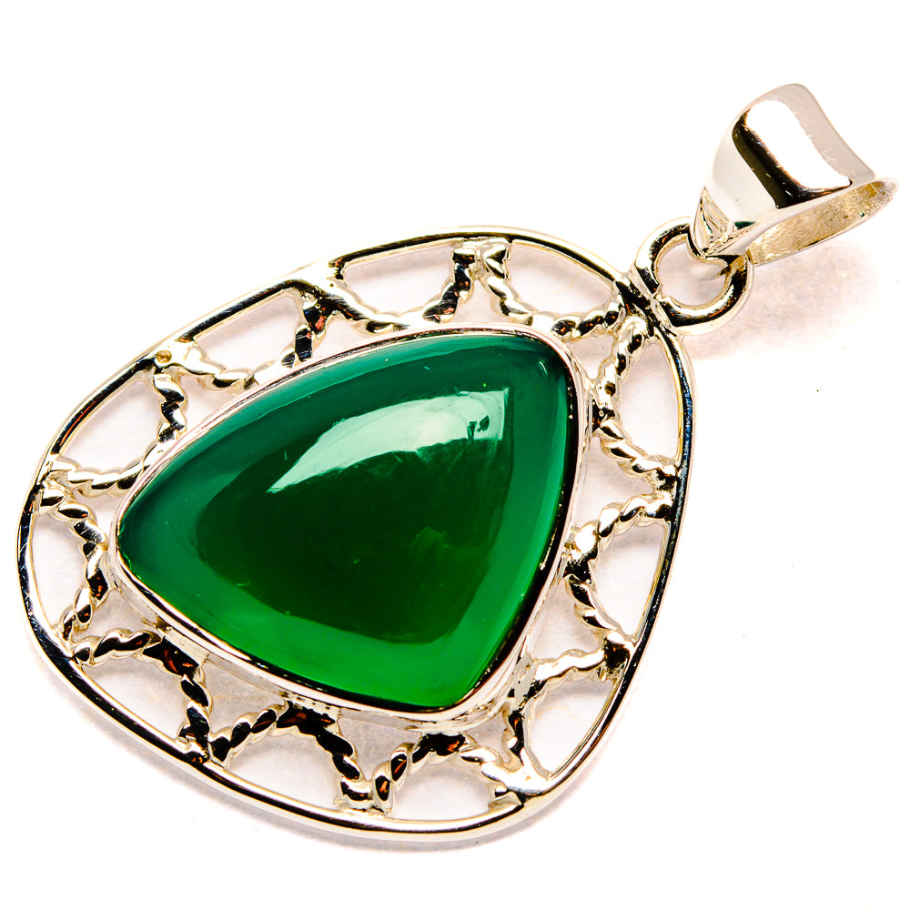 Green Onyx Pendants handcrafted by Anasilvercos - PD35105 - Photo 2