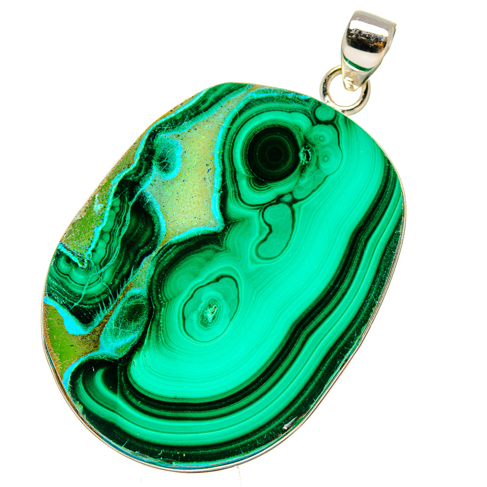 Malachite Pendants handcrafted by Anasilvercos - PD35121 - Photo 2