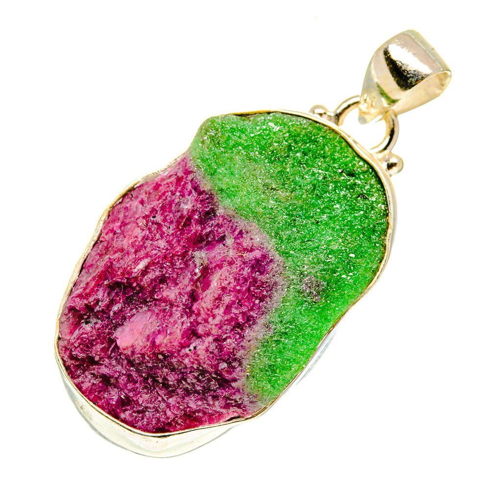 Ruby Zoisite Pendants handcrafted by Anasilvercos - PD3513