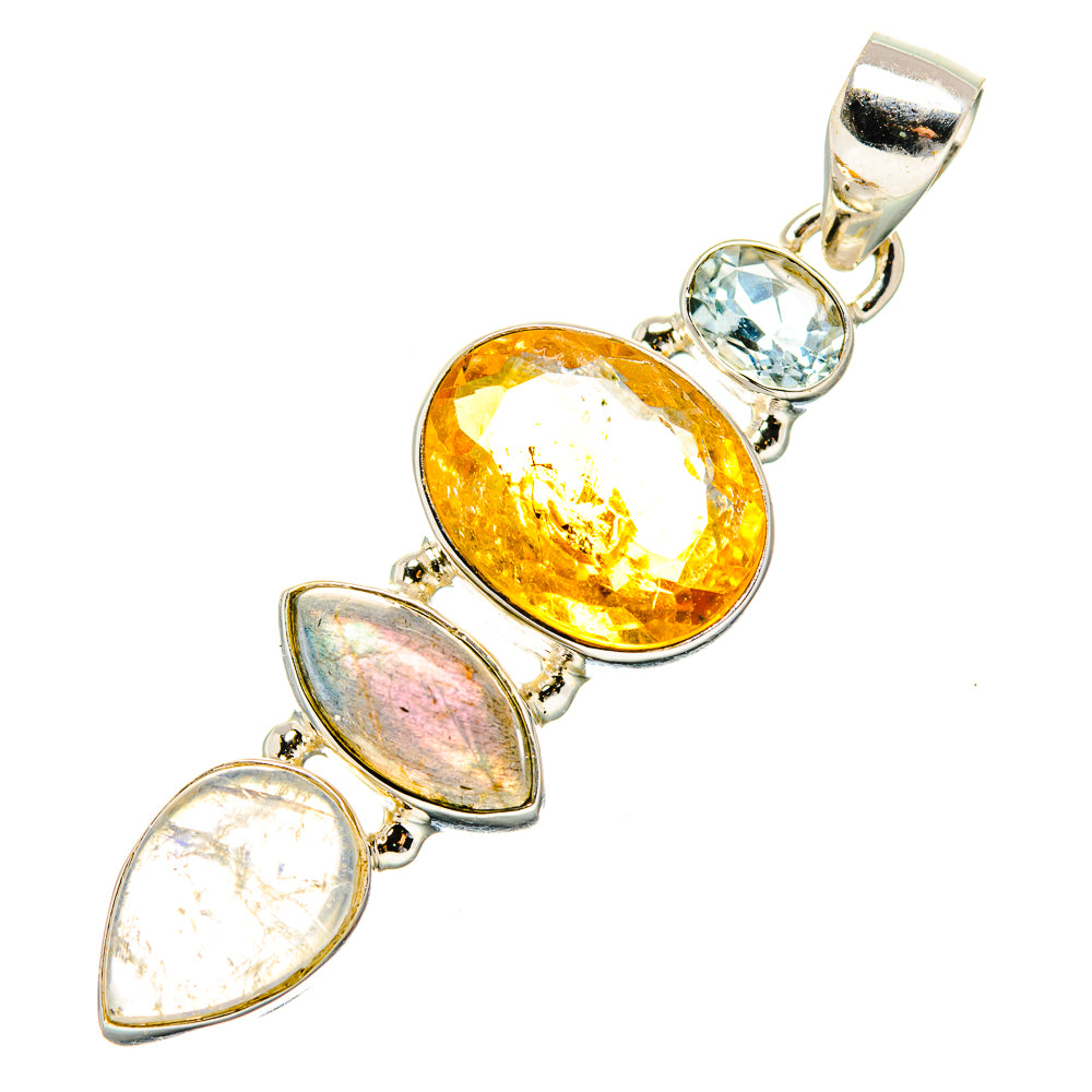 Citrine Pendants handcrafted by Anasilvercos - PD35140 - Photo 2