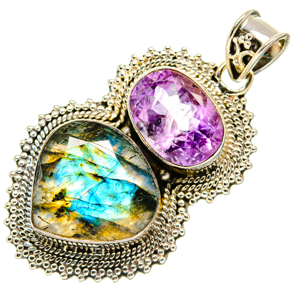 Labradorite Pendants handcrafted by Anasilvercos - PD35141 - Photo 2