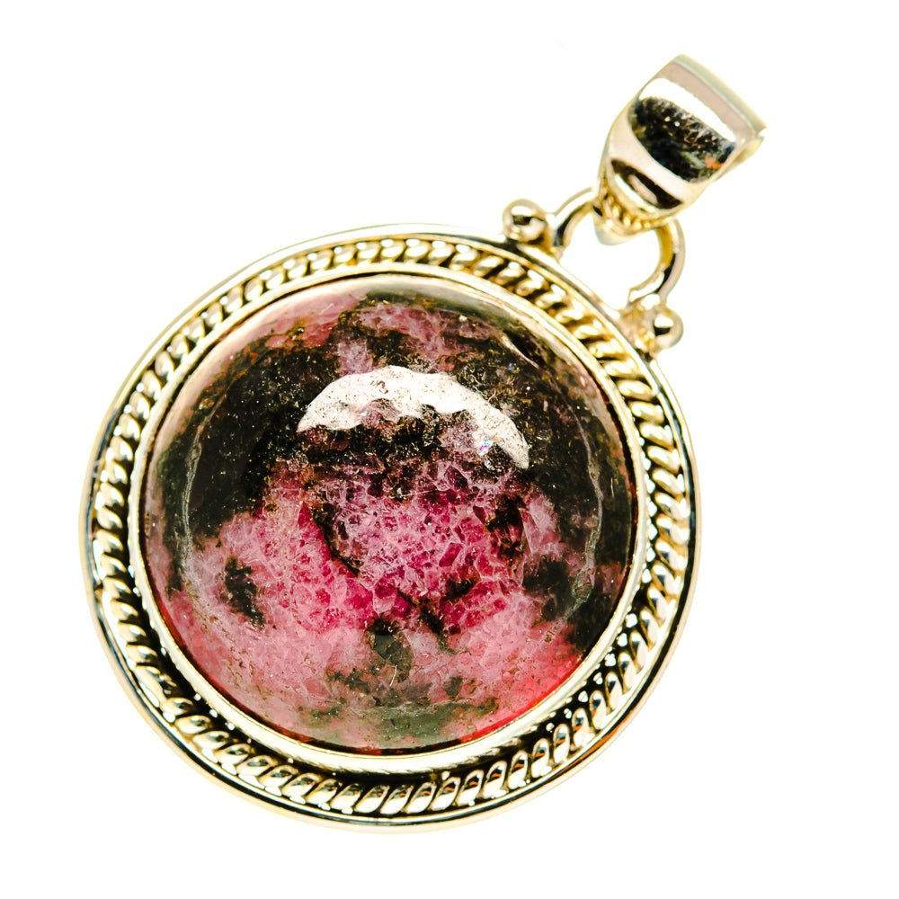 Rhodonite Pendants handcrafted by Anasilvercos - PD3515