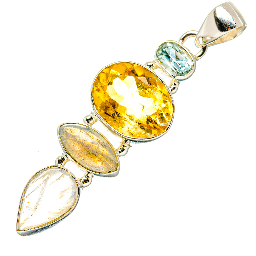 Citrine Pendants handcrafted by Anasilvercos - PD35151 - Photo 2
