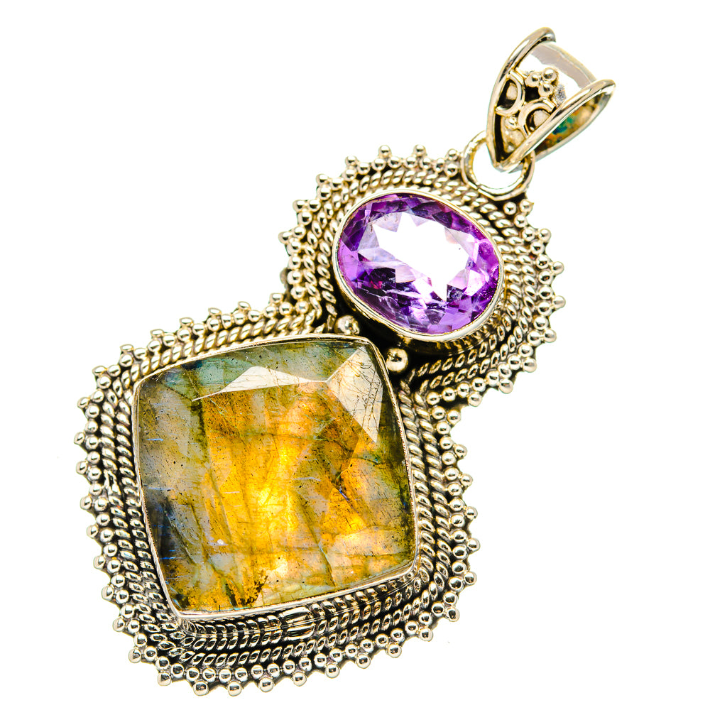 Labradorite Pendants handcrafted by Anasilvercos - PD35166 - Photo 2