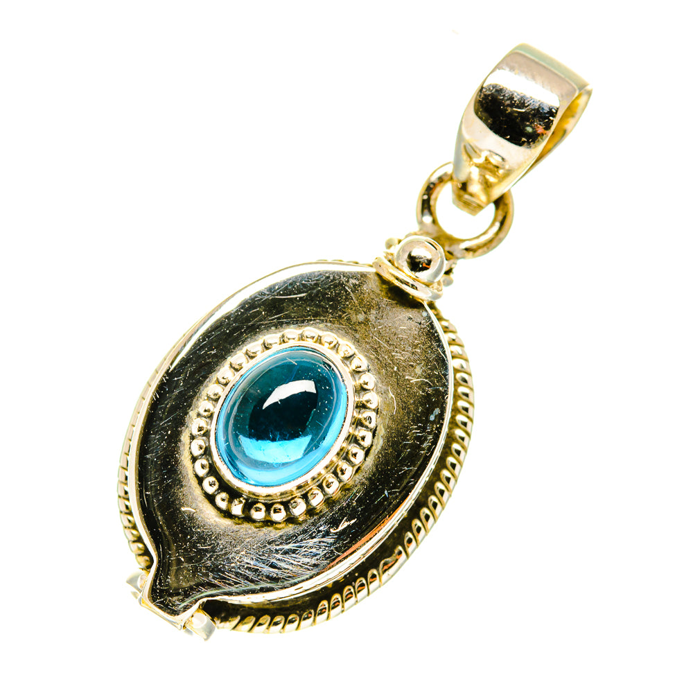 Blue Fluorite Pendants handcrafted by Anasilvercos - PD3518