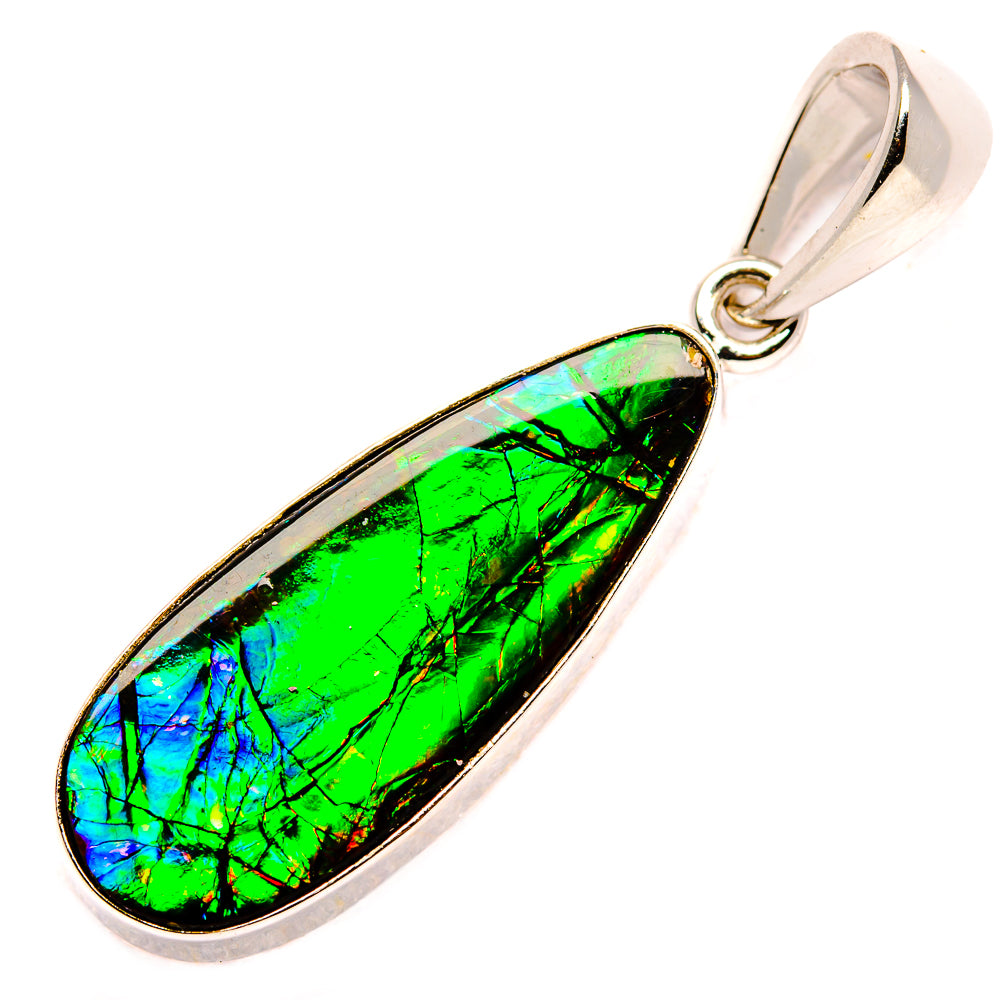 Ammolite Pendants handcrafted by Anasilvercos - PD35220-SS