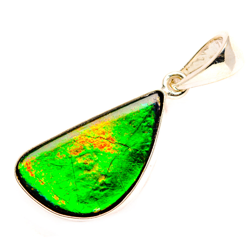 Ammolite Pendants handcrafted by Anasilvercos - PD35222-SS