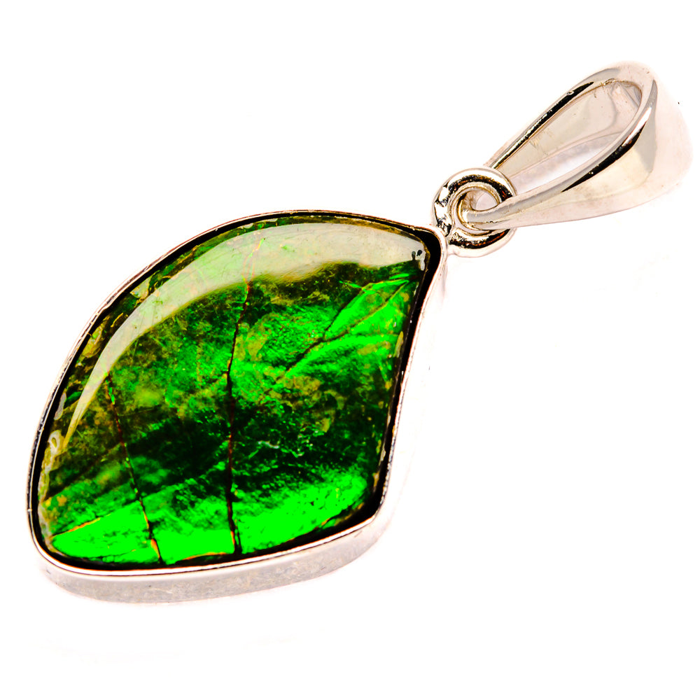 Ammolite Pendants handcrafted by Anasilvercos - PD35227-SS