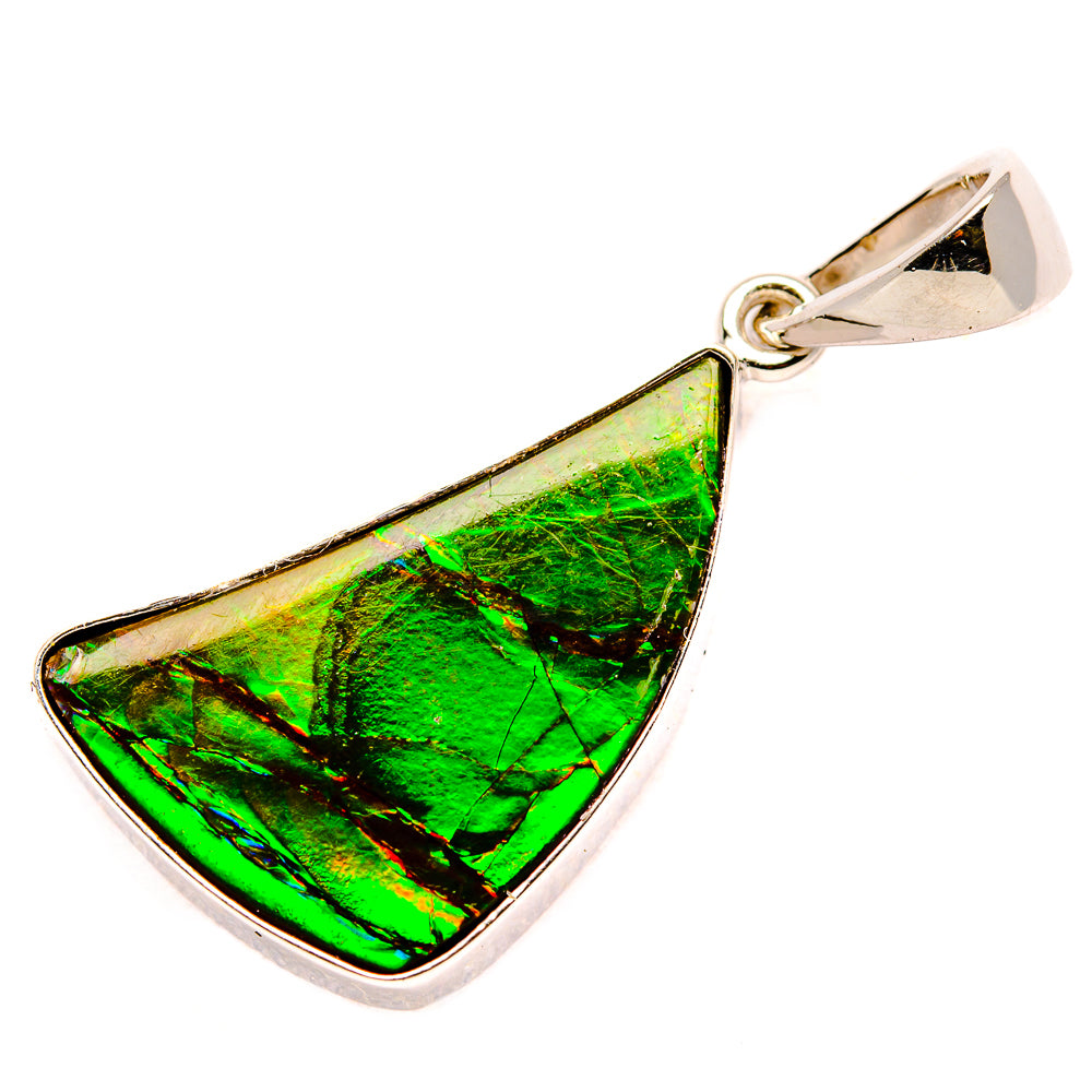 Ammolite Pendants handcrafted by Anasilvercos - PD35228-SS