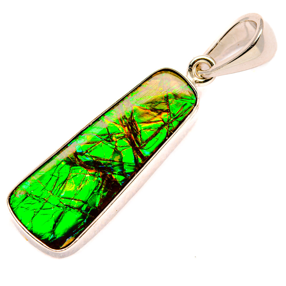 Ammolite Pendants handcrafted by Anasilvercos - PD35230-SS