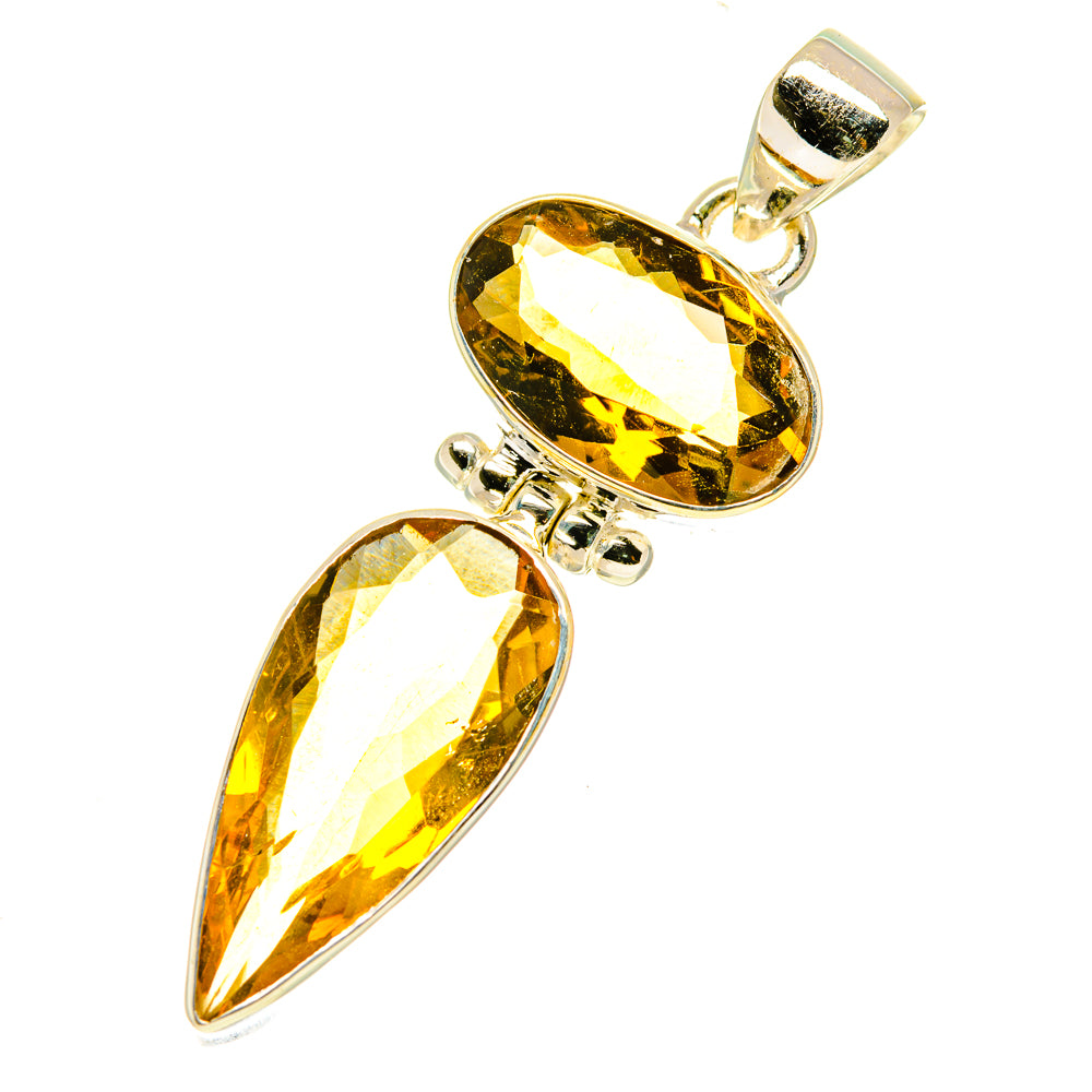 Mandarin Citrine Pendants handcrafted by Anasilvercos - PD3525