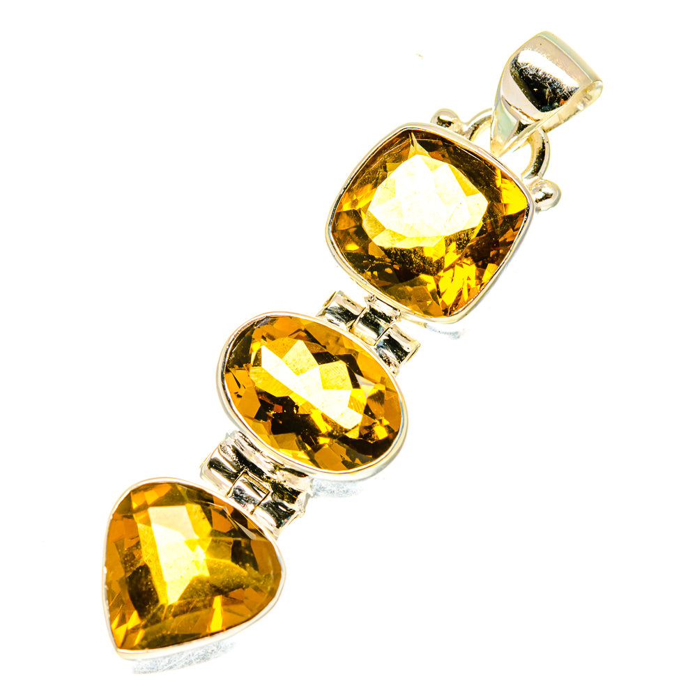 Mandarin Citrine Pendants handcrafted by Anasilvercos - PD3528