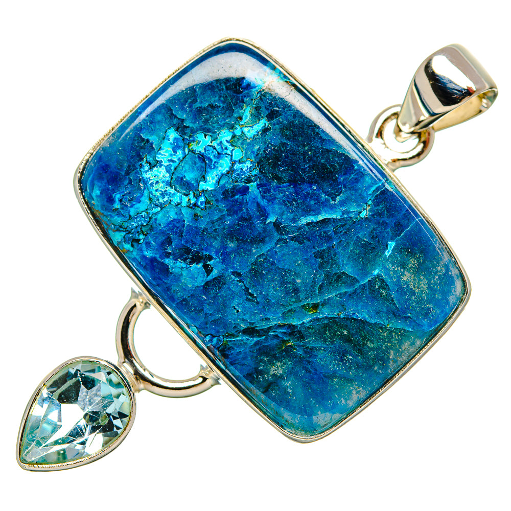 Chrysocolla Pendants handcrafted by Anasilvercos - PD35298 - Photo 2