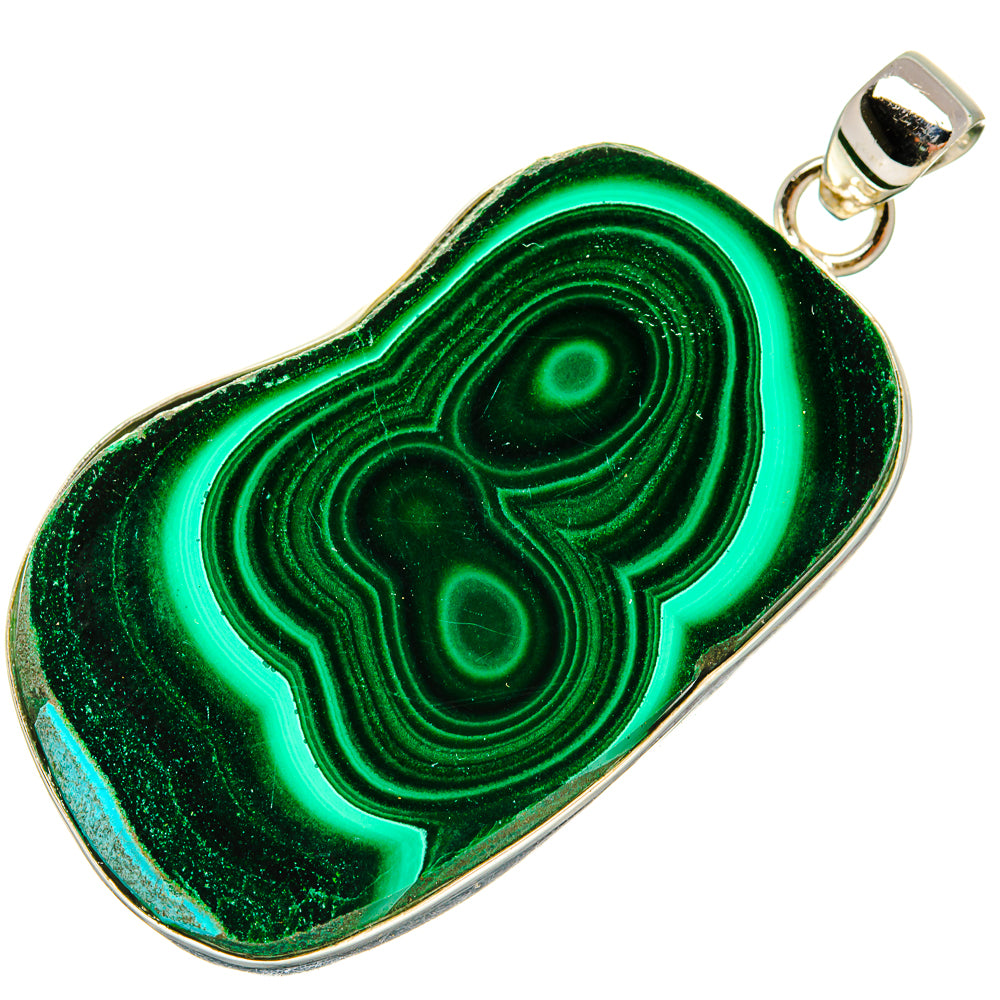 Malachite Pendants handcrafted by Anasilvercos - PD35303 - Photo 2