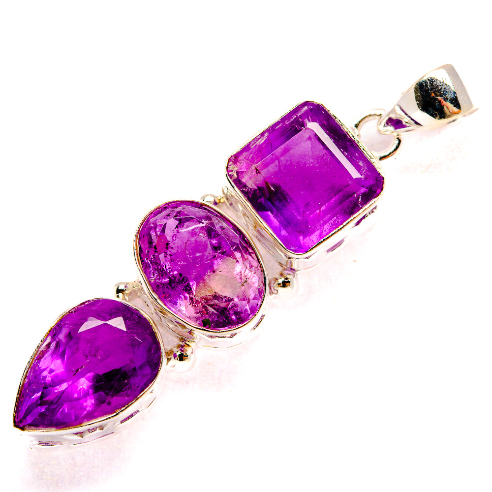 Amethyst Pendants handcrafted by Anasilvercos - PD35337 - Photo 2