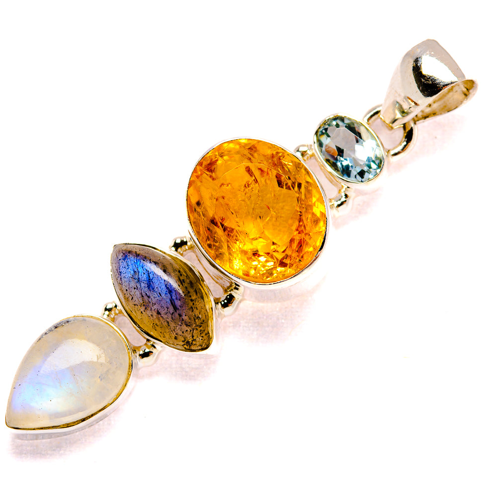 Citrine Pendants handcrafted by Anasilvercos - PD35349 - Photo 2