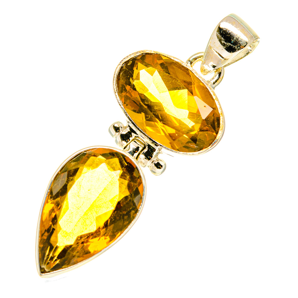 Mandarin Citrine Pendants handcrafted by Anasilvercos - PD3535