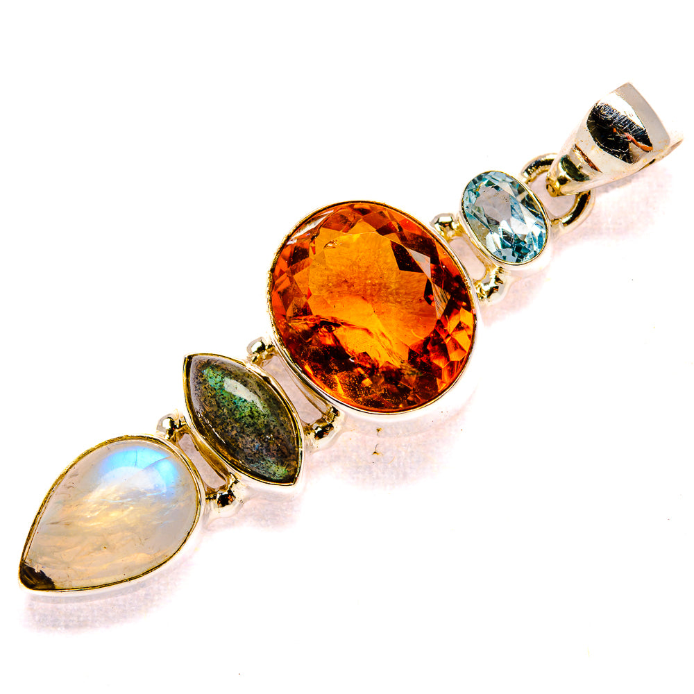 Mandarin Citrine Pendants handcrafted by Anasilvercos - PD35355 - Photo 2