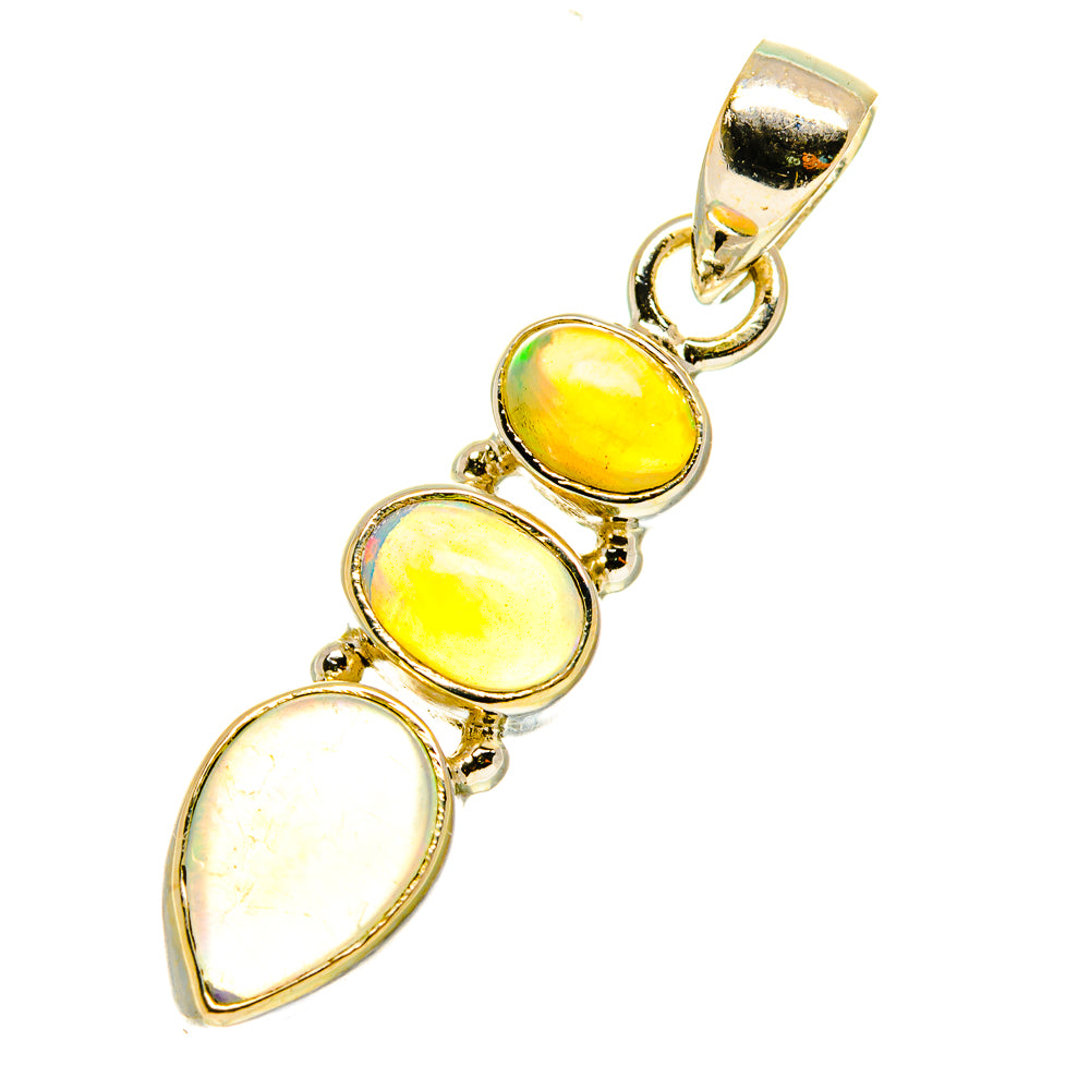 Ethiopian Opal Pendants handcrafted by Anasilvercos - PD3537