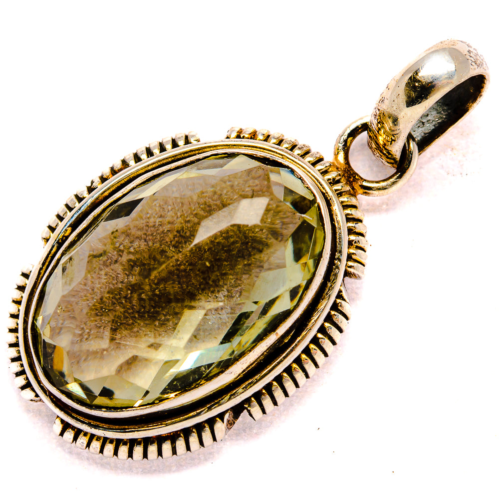 Green Amethyst Pendants handcrafted by Anasilvercos - PD35376 - Photo 2
