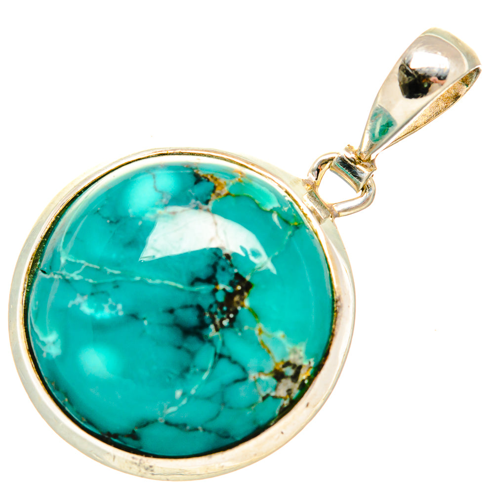 Tibetan Turquoise Pendants handcrafted by Anasilvercos - PD35390 - Photo 2