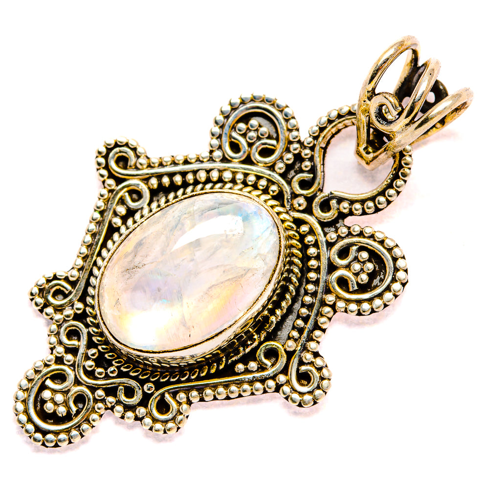 Rainbow Moonstone Pendants handcrafted by Anasilvercos - PD35393 - Photo 2