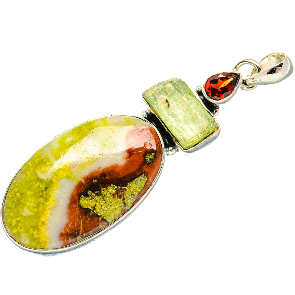 Dragon's Blood Jasper Pendants handcrafted by Anasilvercos - PD35398 - Photo 2