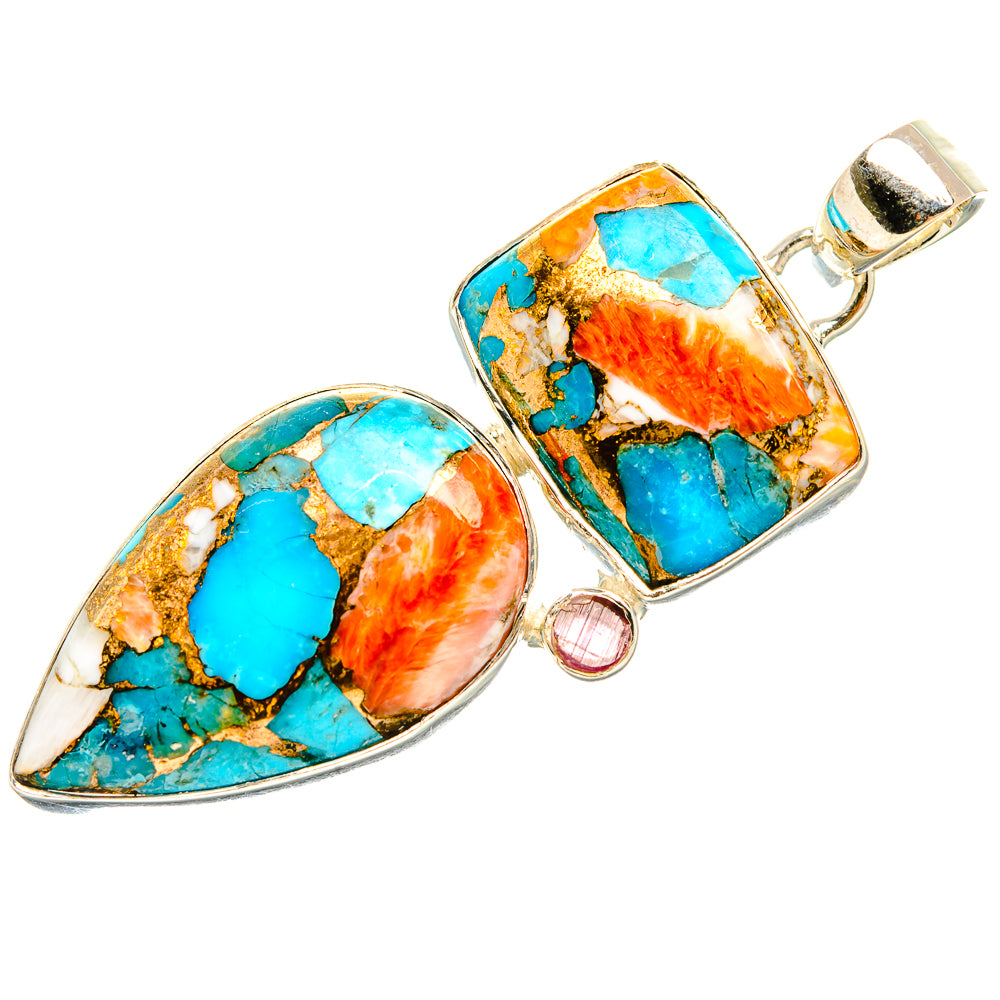 Spiny Oyster Turquoise Pendants handcrafted by Anasilvercos - PD35399 - Photo 2