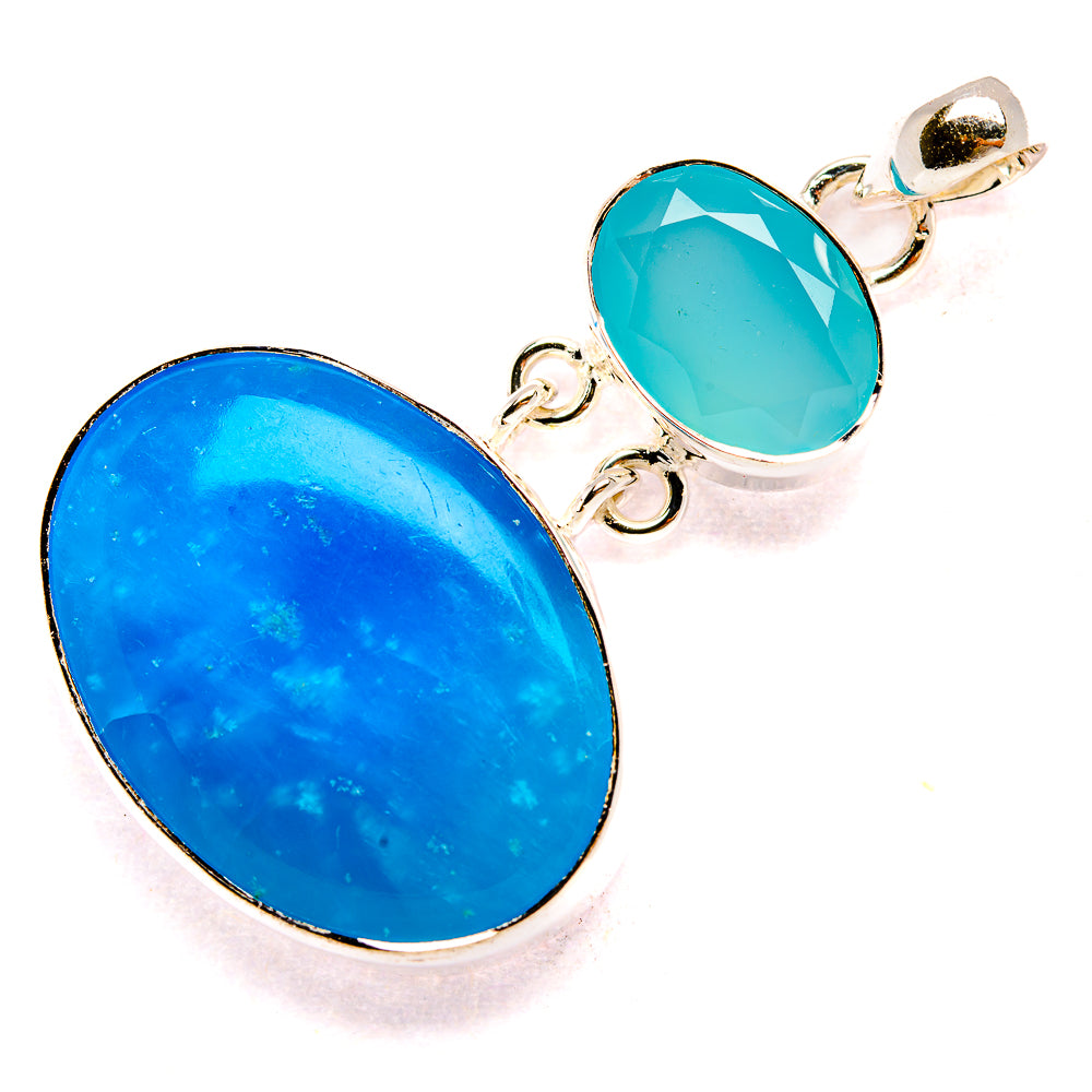 Peruvian Amazonite Pendants handcrafted by Anasilvercos - PD35413 - Photo 2