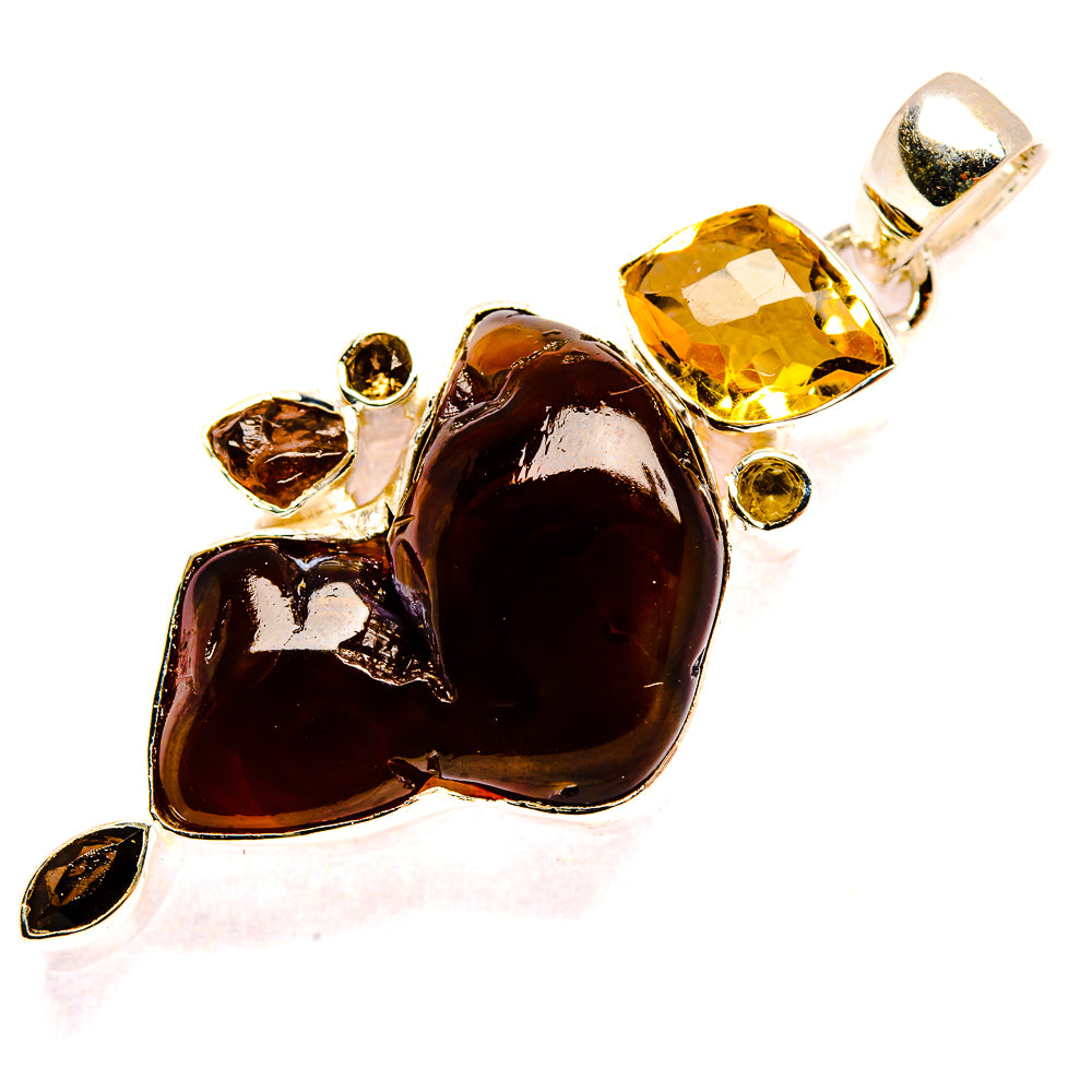 Mexican Fire Agate Pendants handcrafted by Anasilvercos - PD35414 - Photo 2