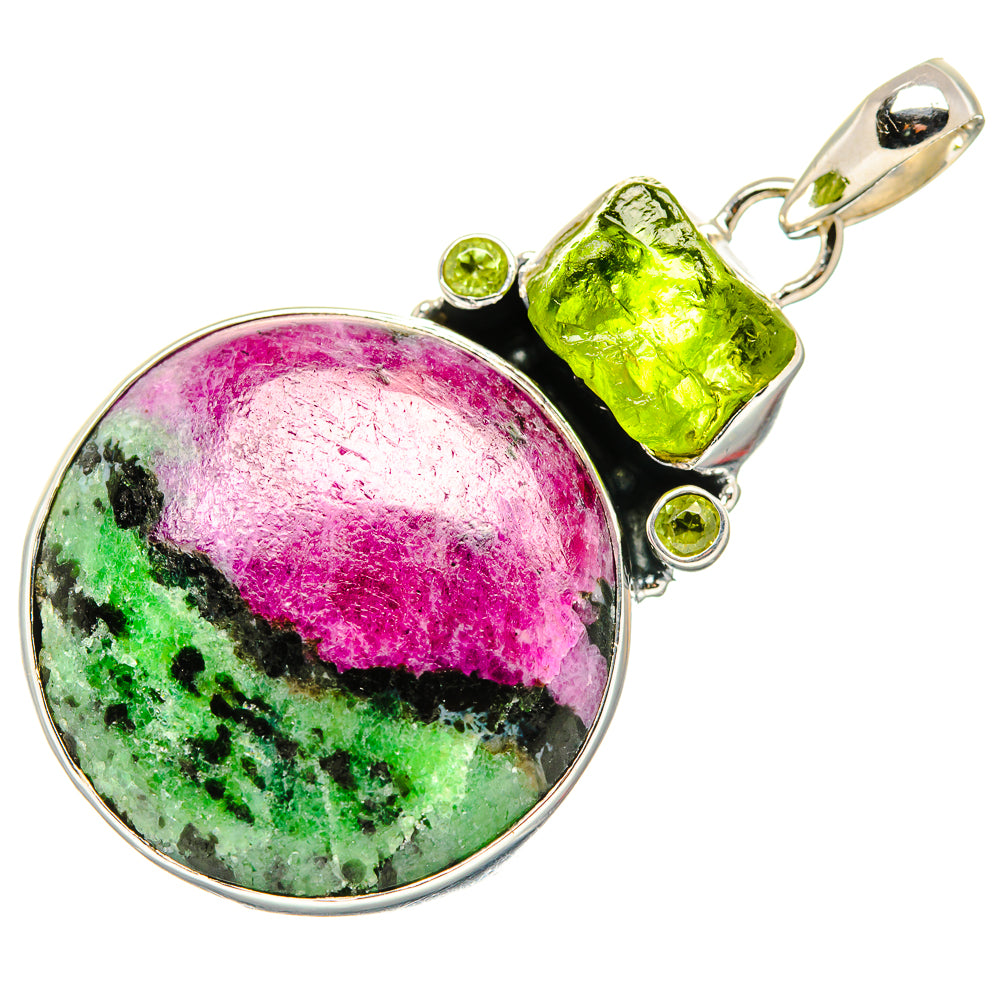 Ruby Zoisite Pendants handcrafted by Anasilvercos - PD35427 - Photo 2
