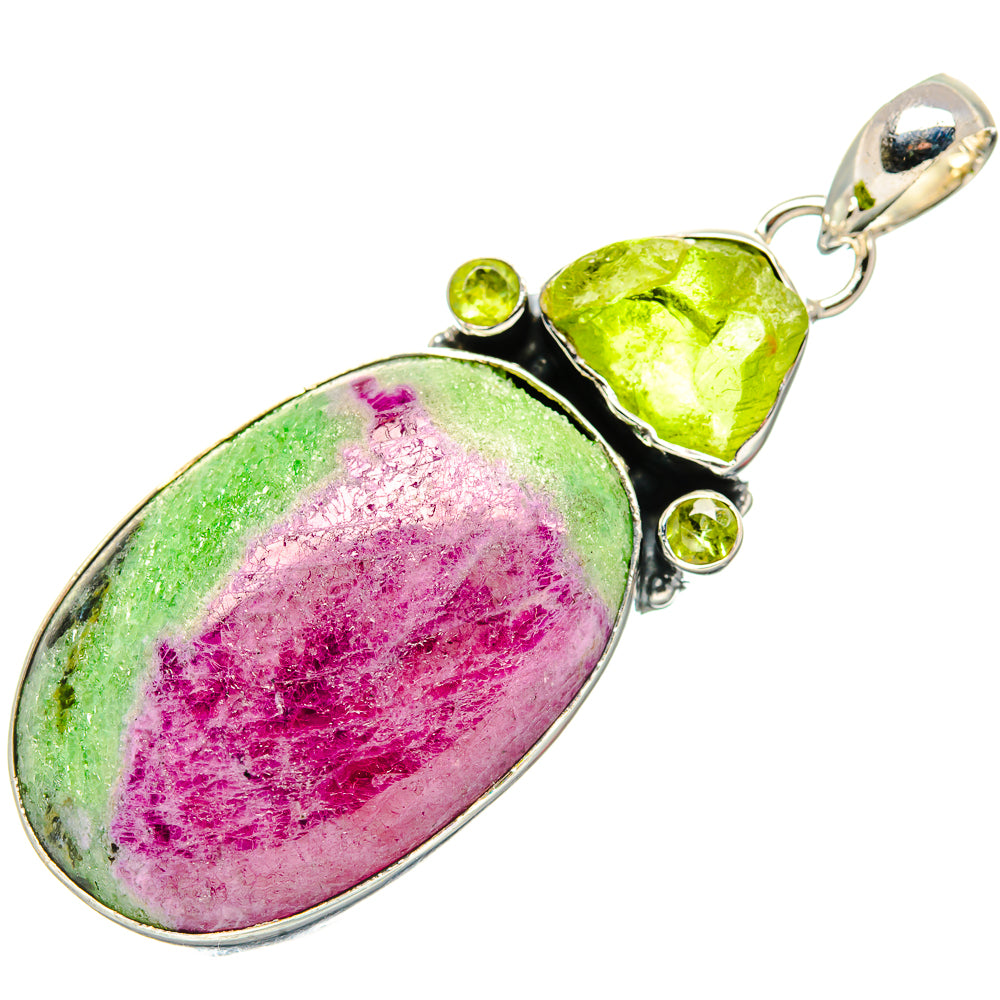 Ruby Zoisite Pendants handcrafted by Anasilvercos - PD35430 - Photo 2