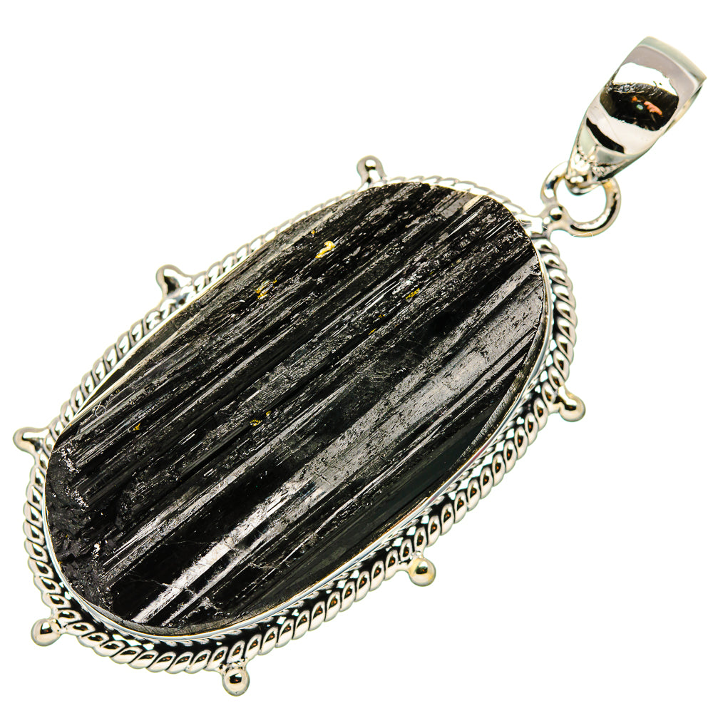 Black Tourmaline Pendants handcrafted by Anasilvercos - PD35435 - Photo 2